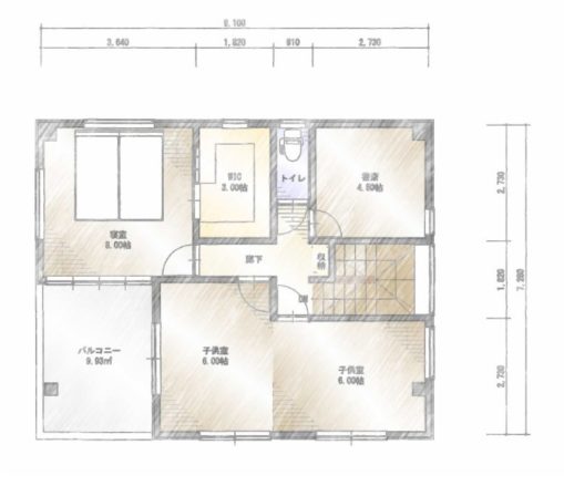 広々バルコニー 家事導線抜群 中村建設の家 広々バルコニー 家事導線抜群 中村建設の家